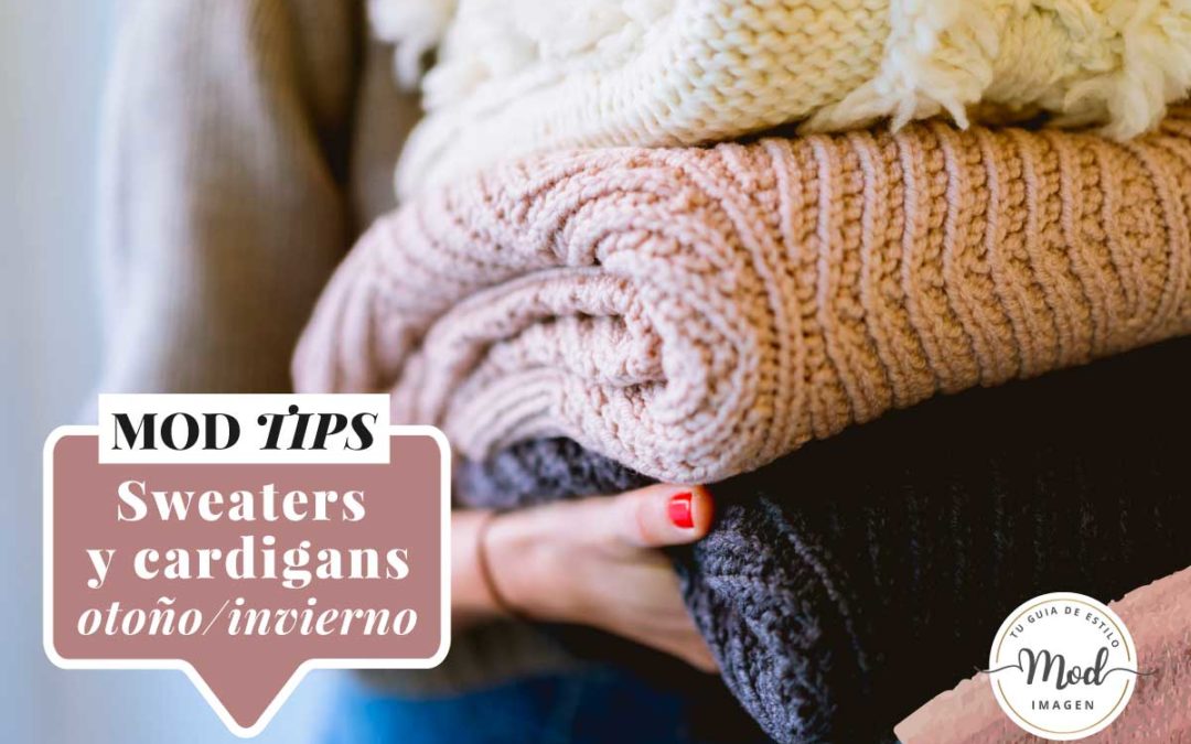 Sweaters y cardigans en otoño/invierno